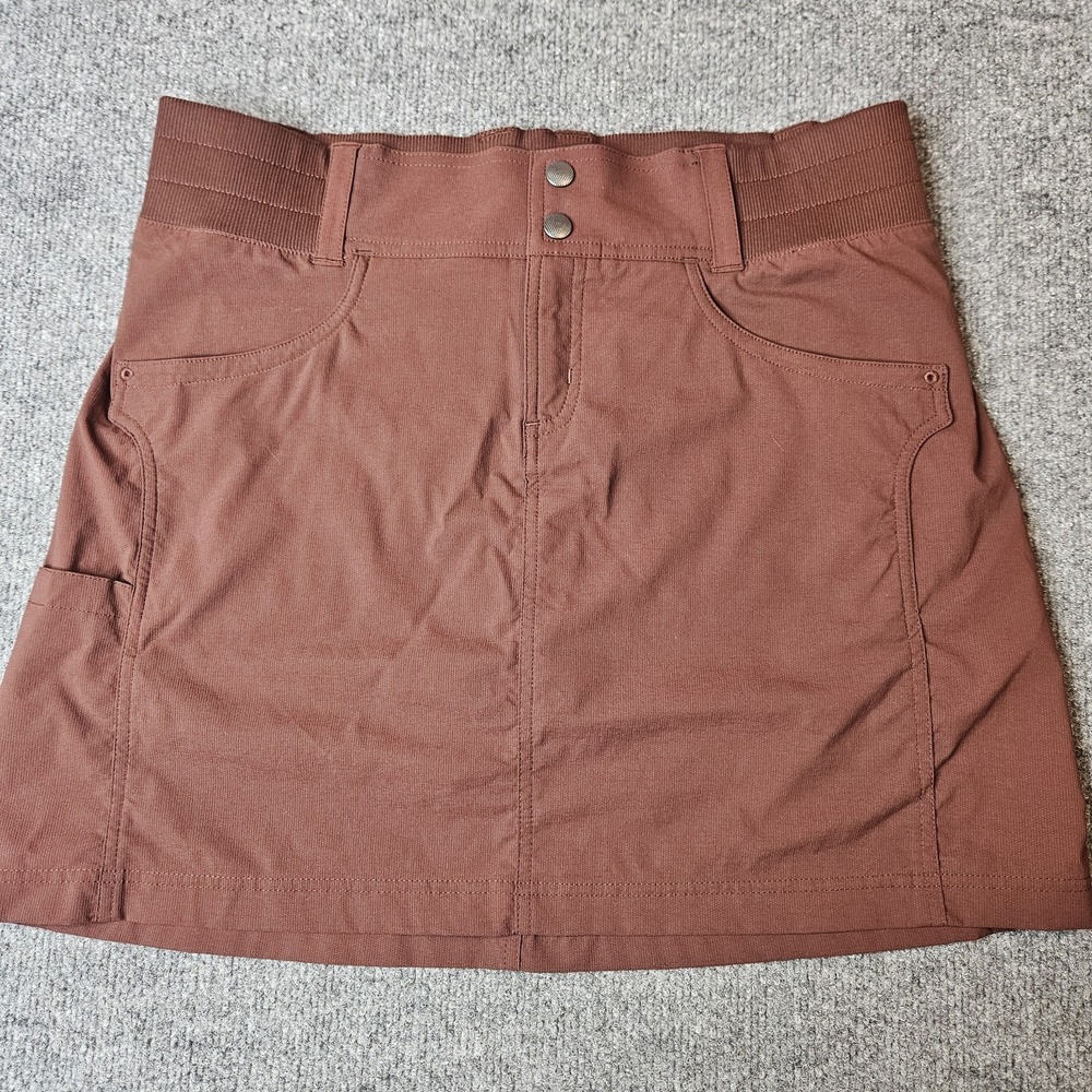 Title Nine Clamber Skort Hiking Climbing Size 8 Brown Sports Travel Stretch